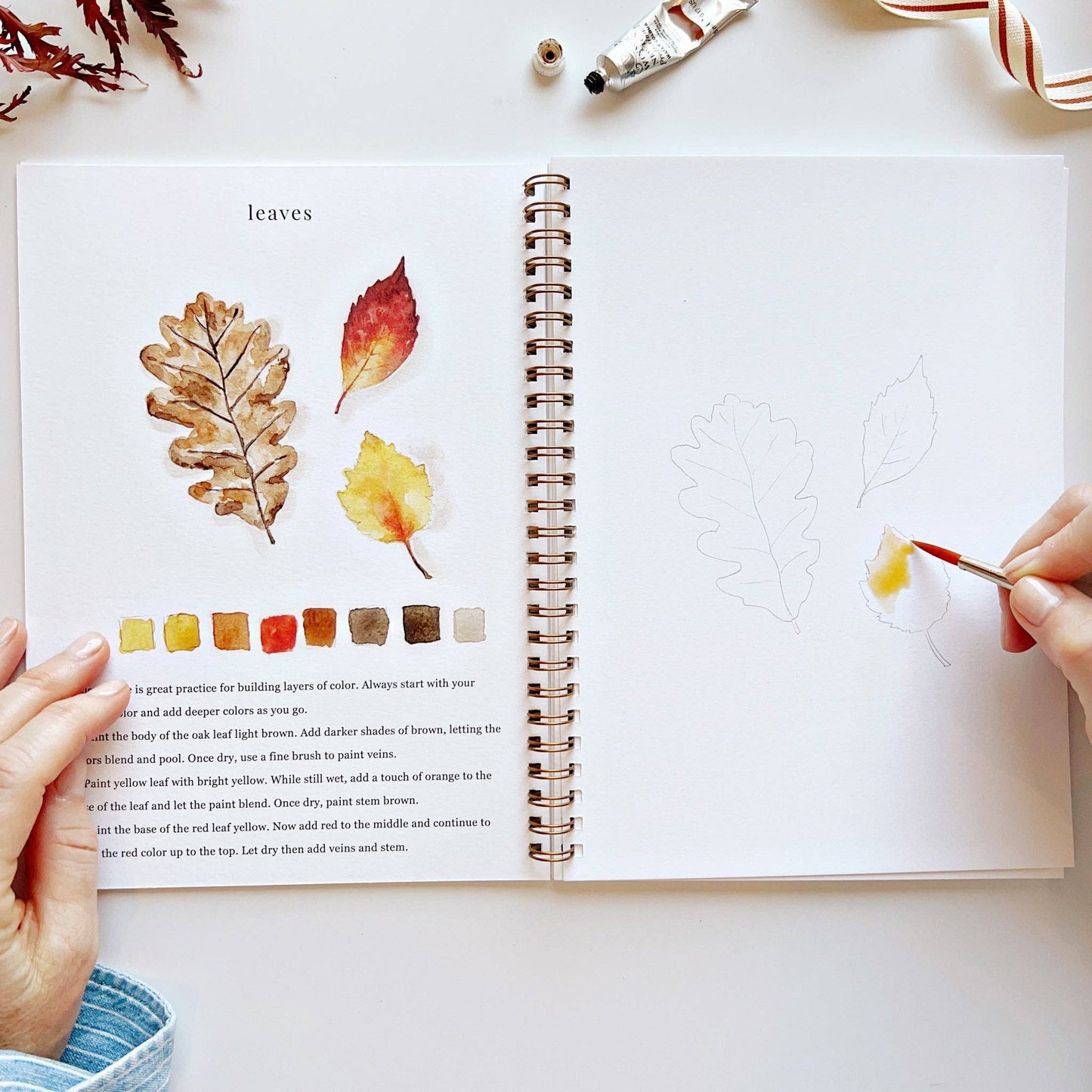 Autumn watercolor workbook presale