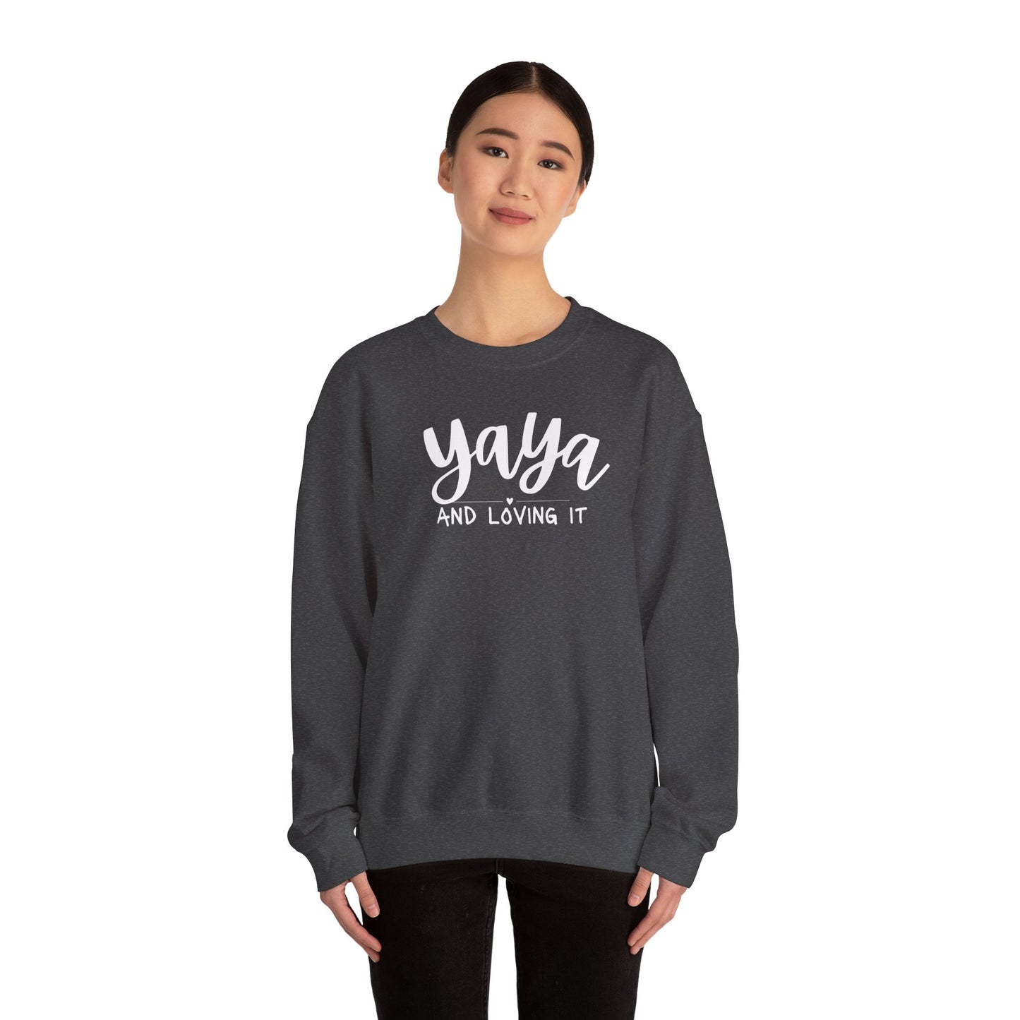 Yaya and Loving it Unisex Heavy Blend™ Crewneck Sweatshirt