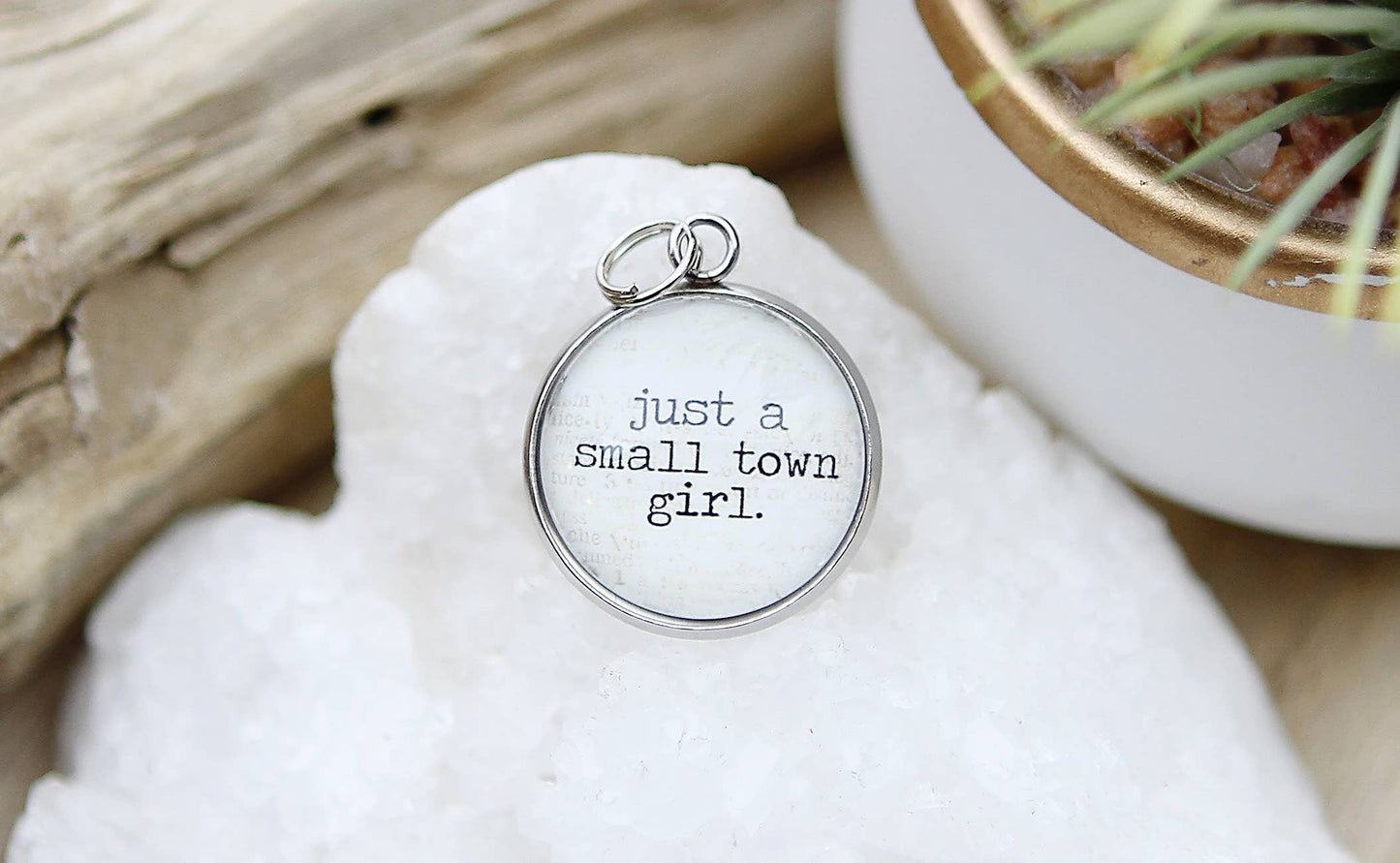 Small Town Girl Round Charm