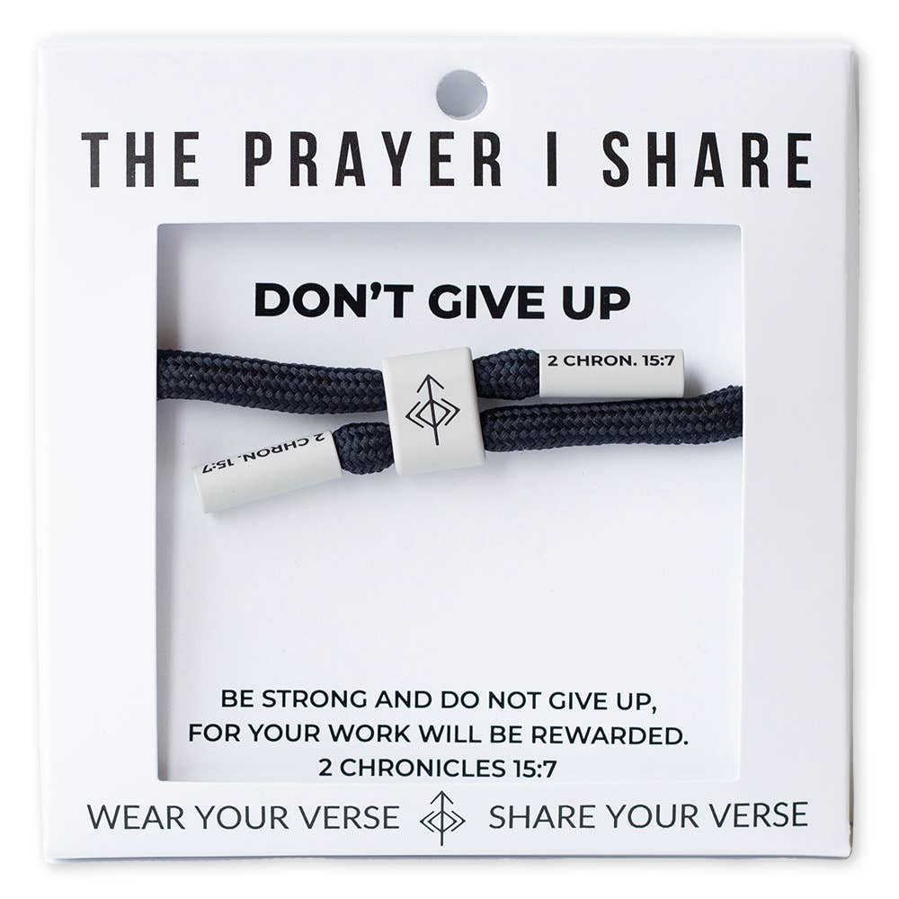 2 Chronicles 15:7 Cord Bracelet-Sharable Prayer Bracelets