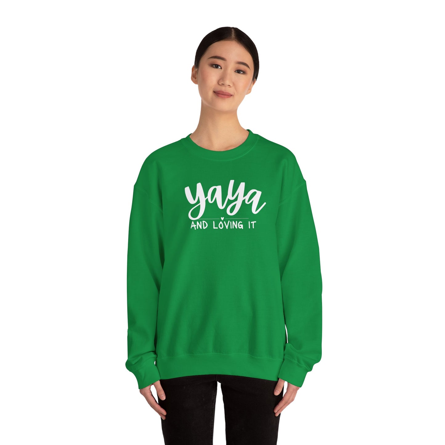 Yaya and Loving it Unisex Heavy Blend™ Crewneck Sweatshirt