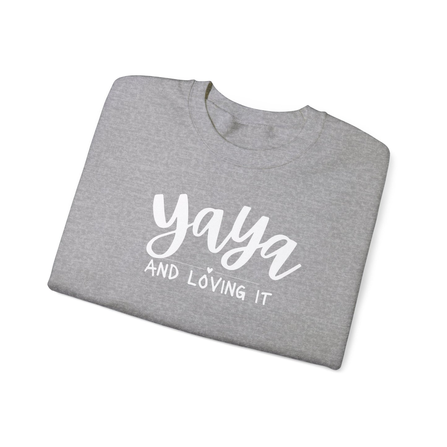 Yaya and Loving it Unisex Heavy Blend™ Crewneck Sweatshirt