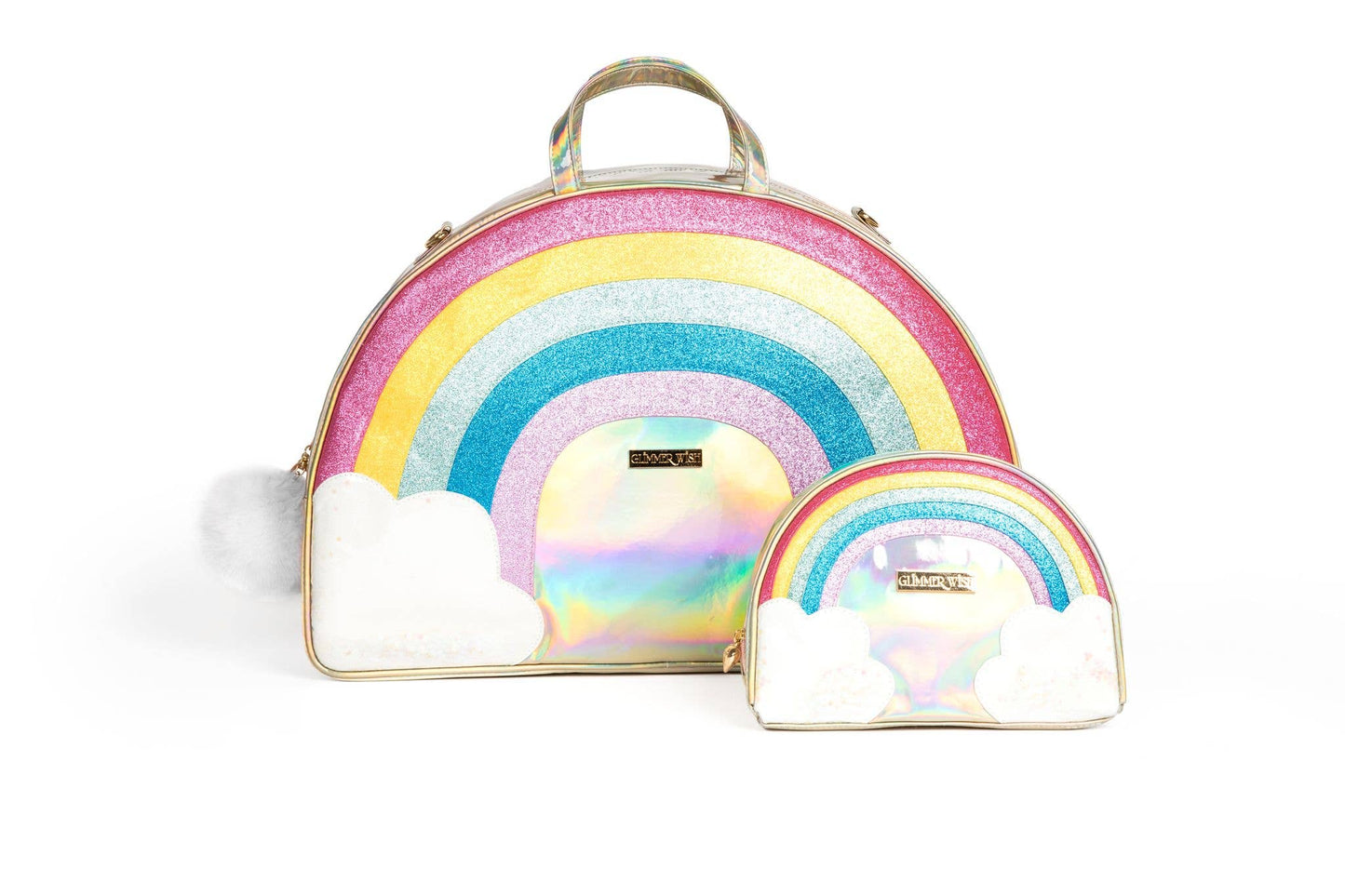 Unicorn Rainbow Overnight Bag  & Cosmetic Bag