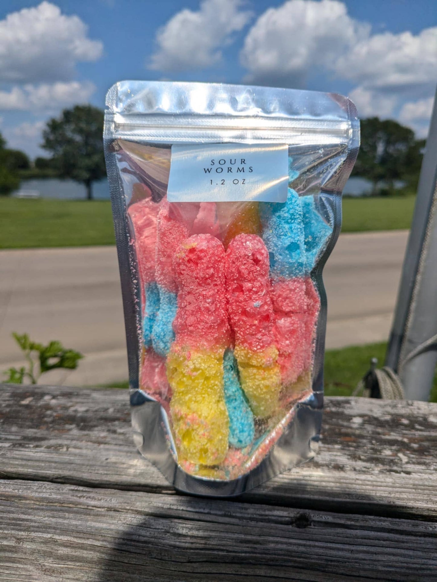 Sour worms - Freeze Dried Candy