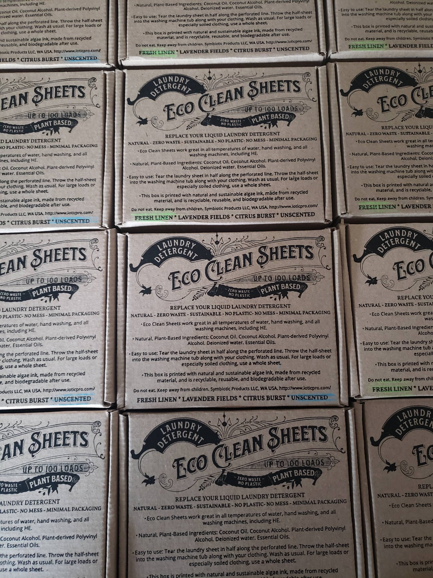 Eco Clean Sheets - Concentrated Laundry Detergent -100 Loads