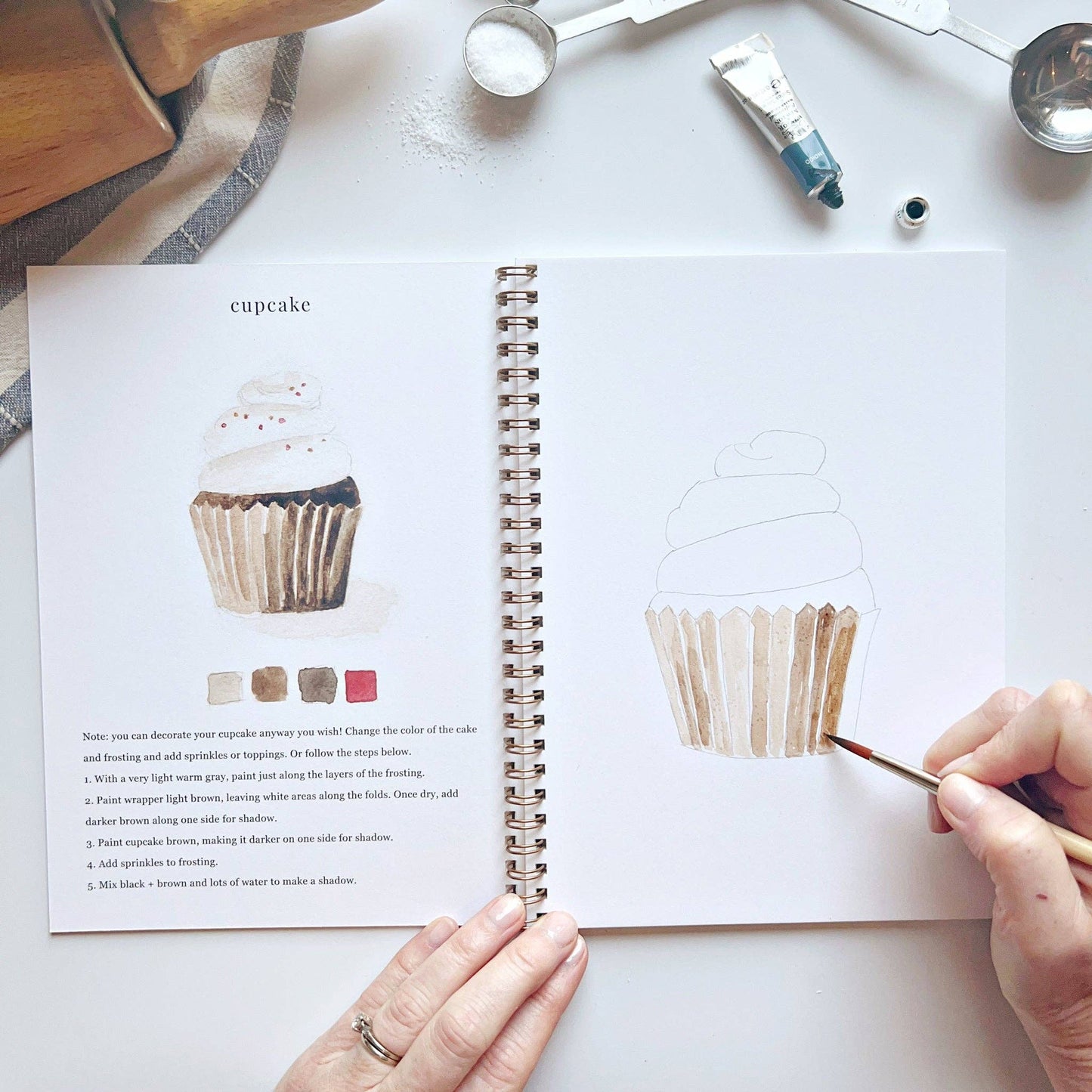 Baking watercolor workbook presale