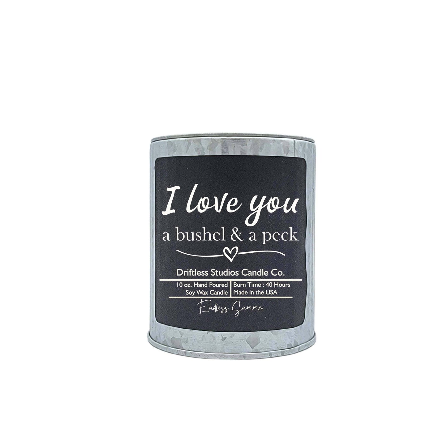 I Love You a bushel & a peck - scented candle