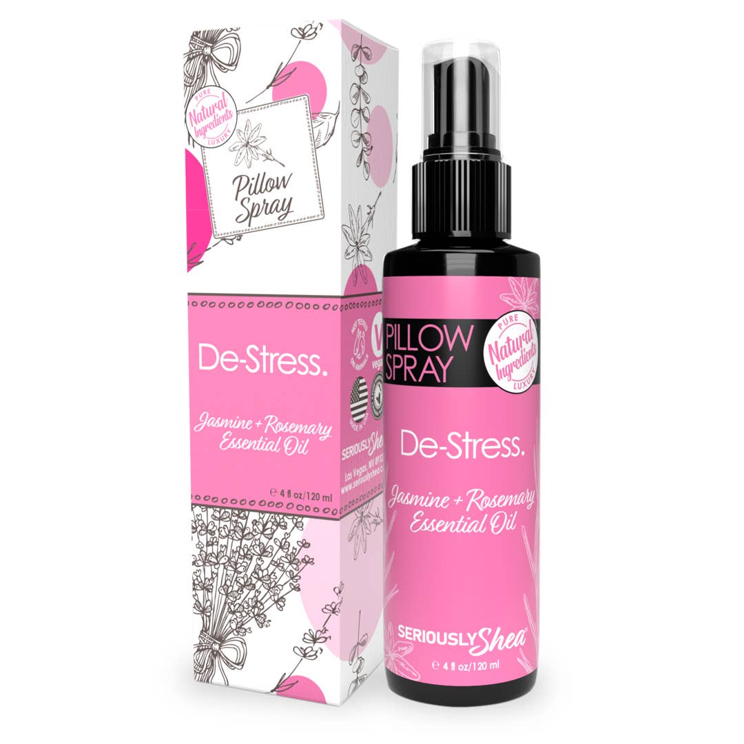 Best Seller! De-Stress Pillow Spray - Jasmine + Rosemary