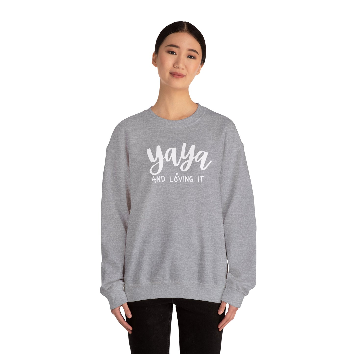 Yaya and Loving it Unisex Heavy Blend™ Crewneck Sweatshirt