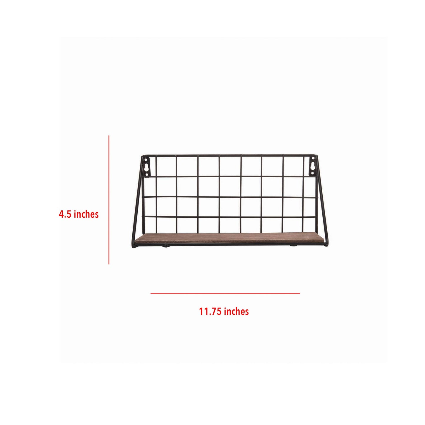 Metal Grid Wall Shelf Small