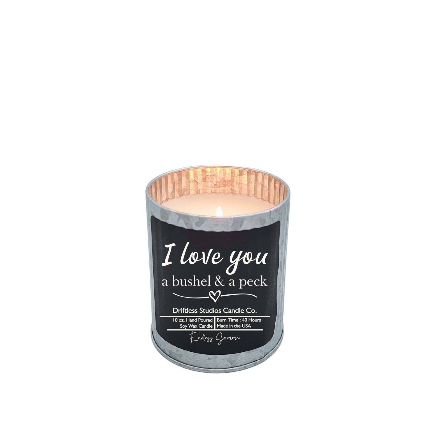 I Love You a bushel & a peck - scented candle