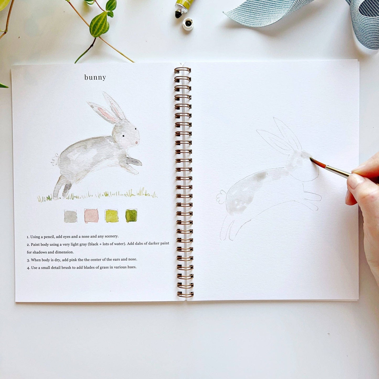 Animals watercolor workbook presale