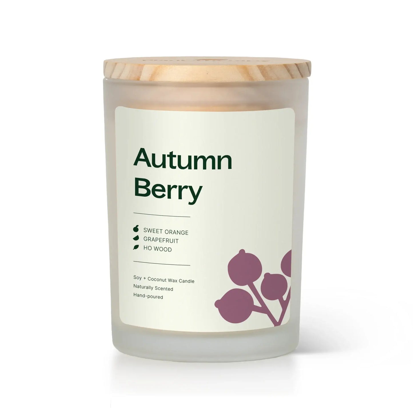 Autumn Berry Naturally Scented Candle 8 oz