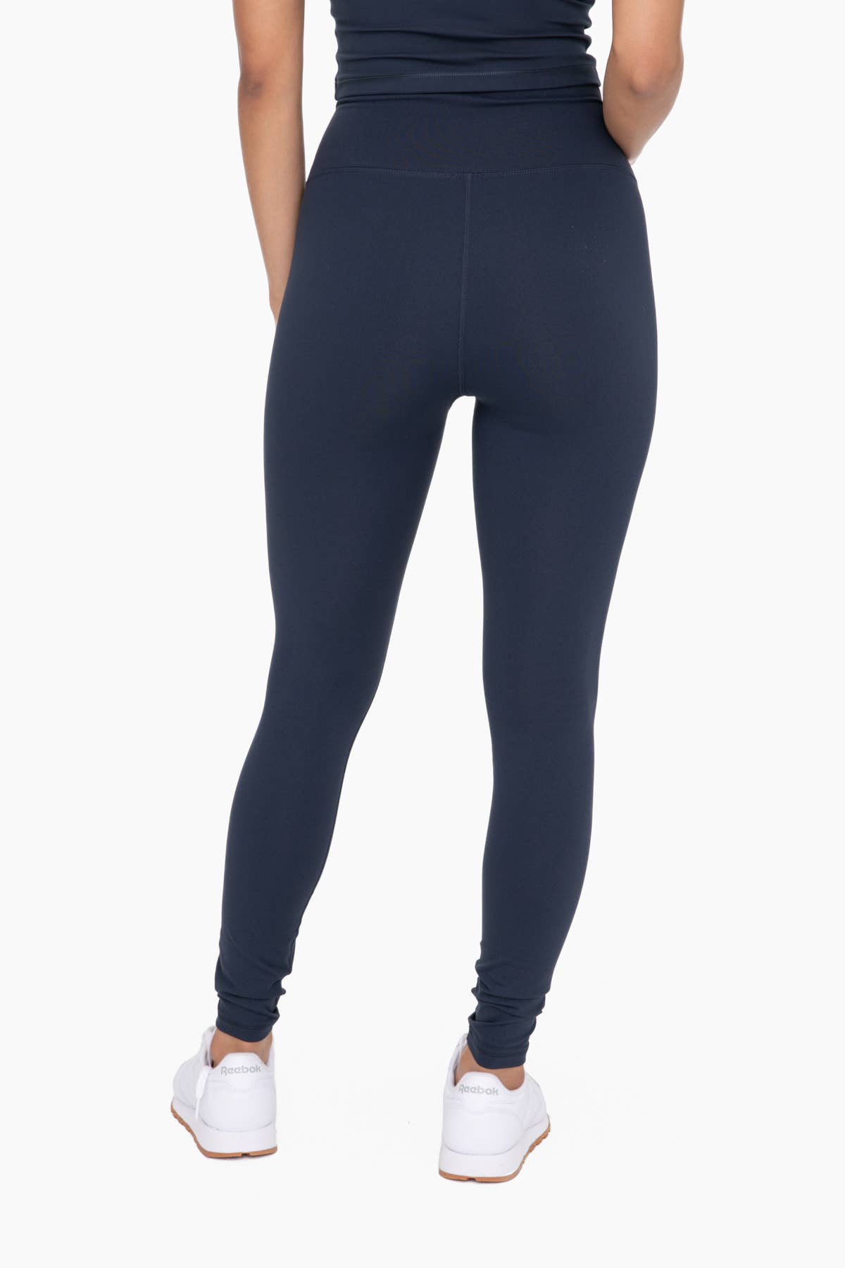 Nylon-Blend Essential Solid Leggings, black or deep taupe