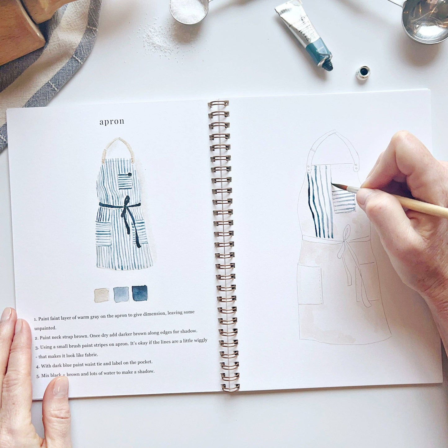 Baking watercolor workbook presale