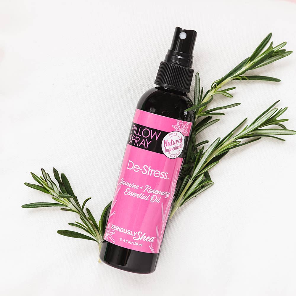 Best Seller! De-Stress Pillow Spray - Jasmine + Rosemary