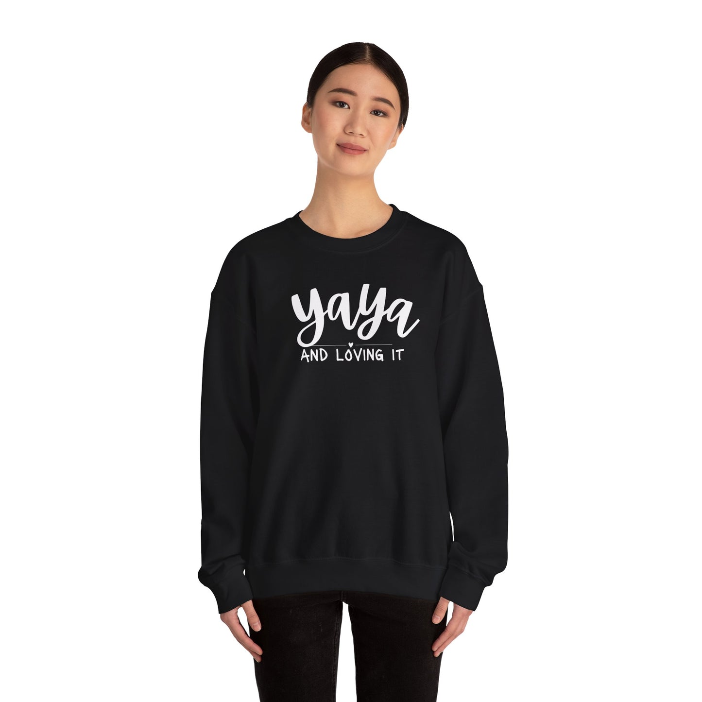 Yaya and Loving it Unisex Heavy Blend™ Crewneck Sweatshirt