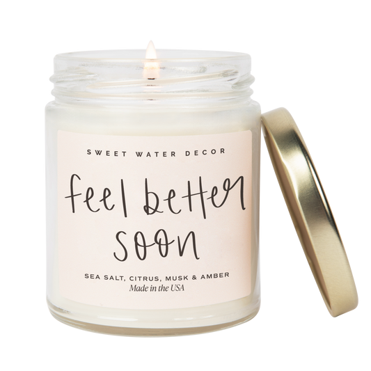 Feel Better Soon 9 oz Soy Candle - Home Decor & Gifts