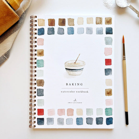 Baking watercolor workbook presale