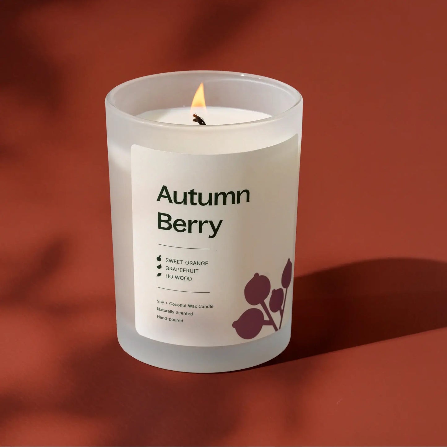 Autumn Berry Naturally Scented Candle 8 oz