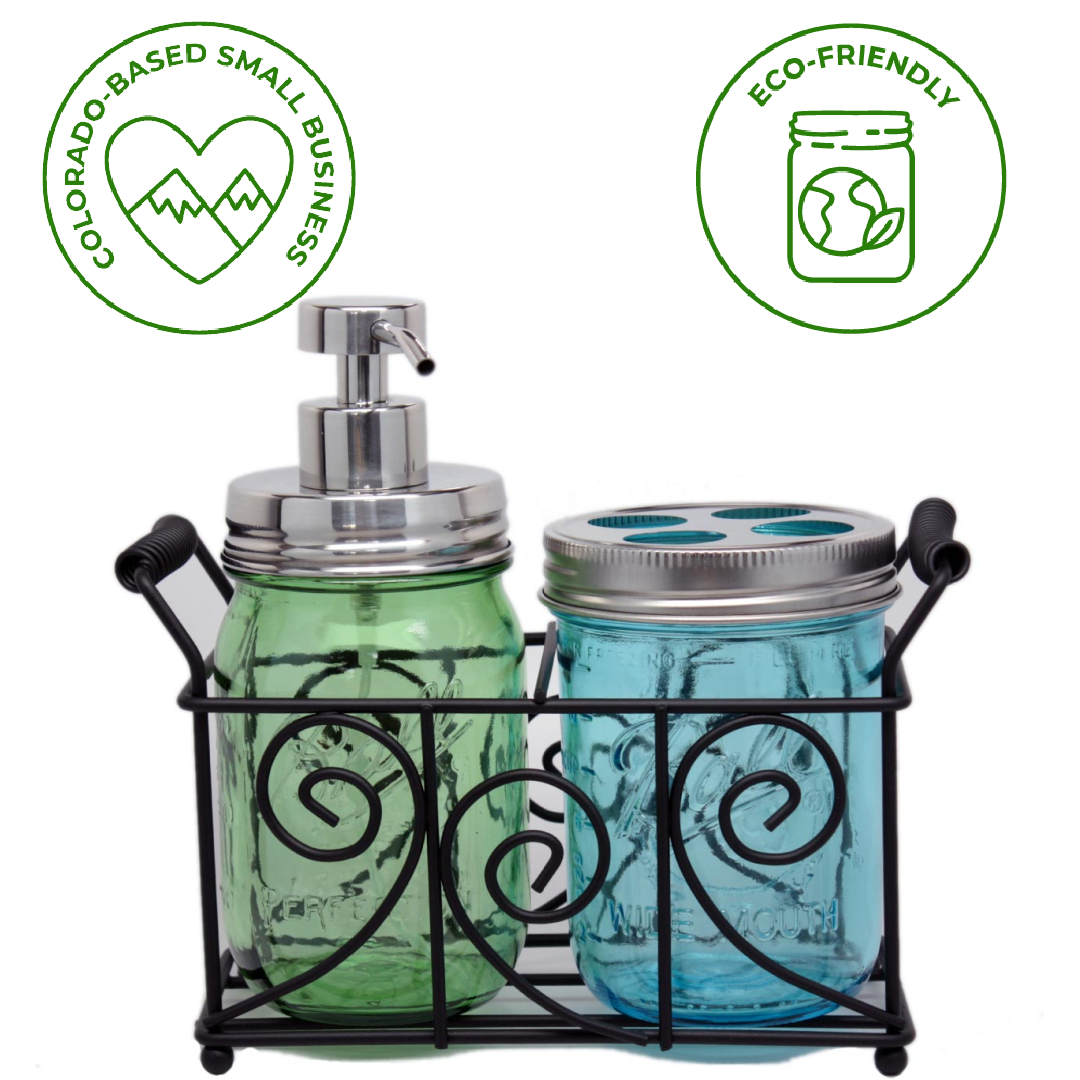 Mirror / Chrome Soap Pump Dispensers for Mason Jars