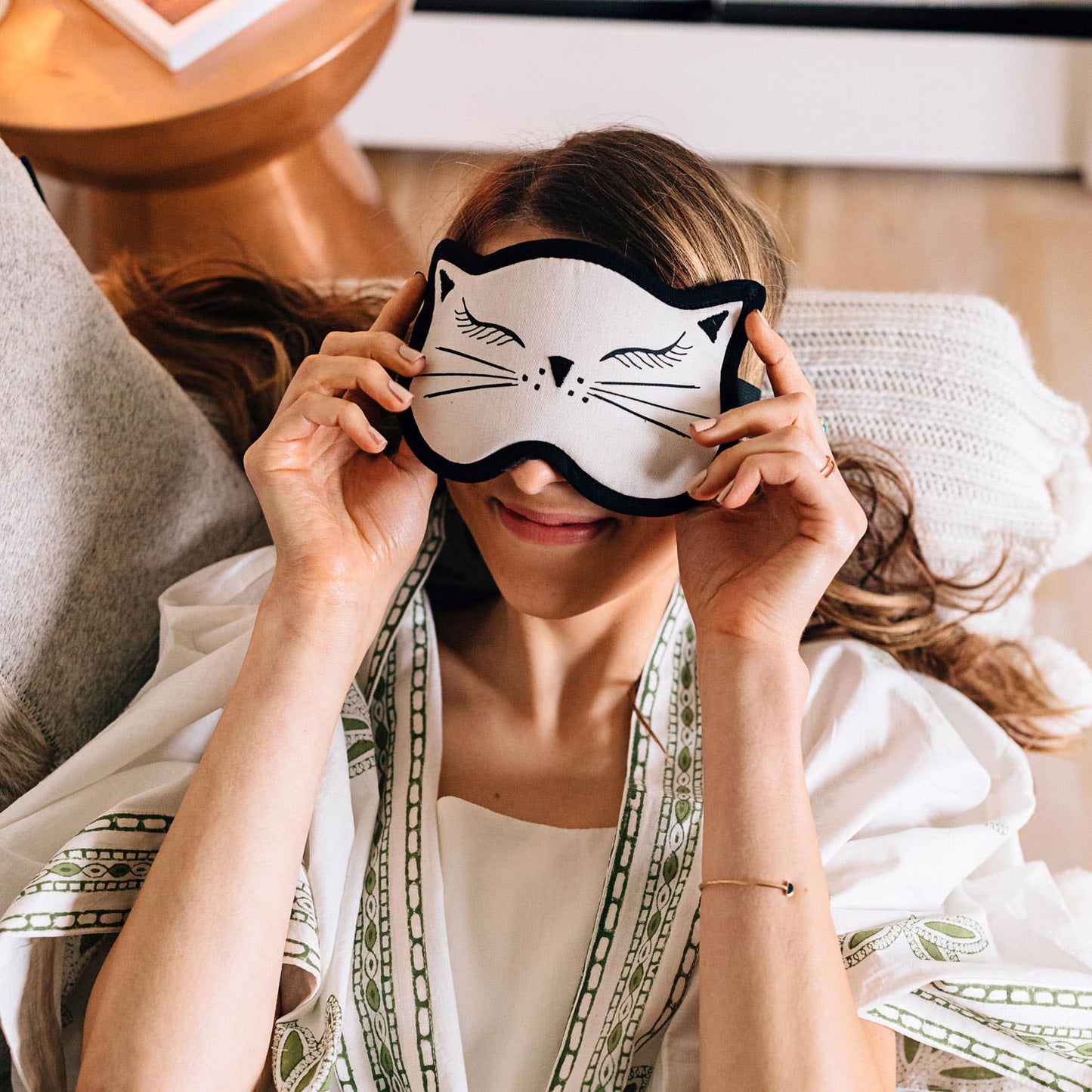 Cat Nap Velvet Sleep Mask