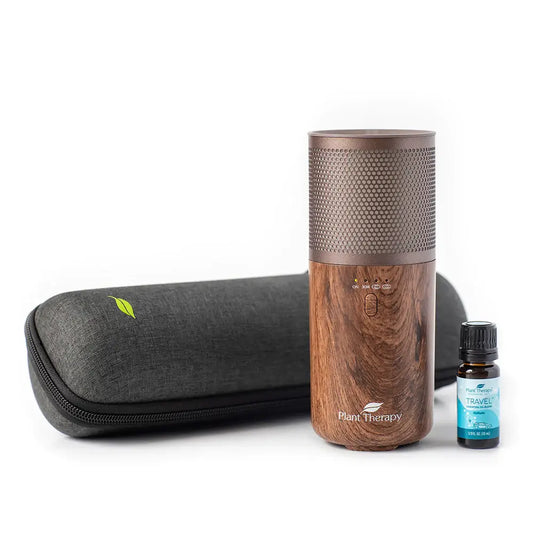 Wood Grain Portable Diffuser w/Travel Pack