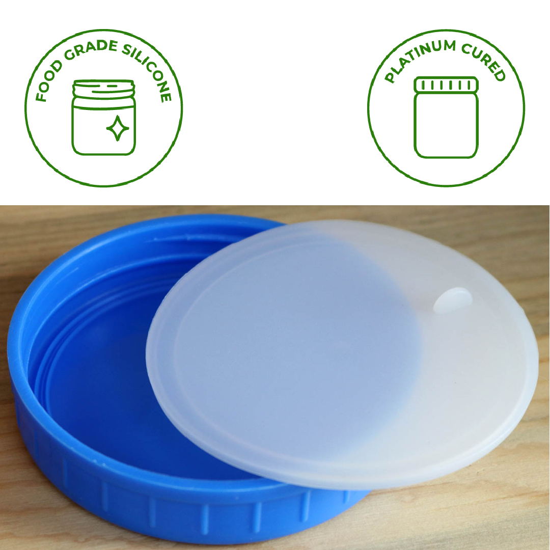 MJL Leak Proof Plastic Storage Lids for Mason Jars