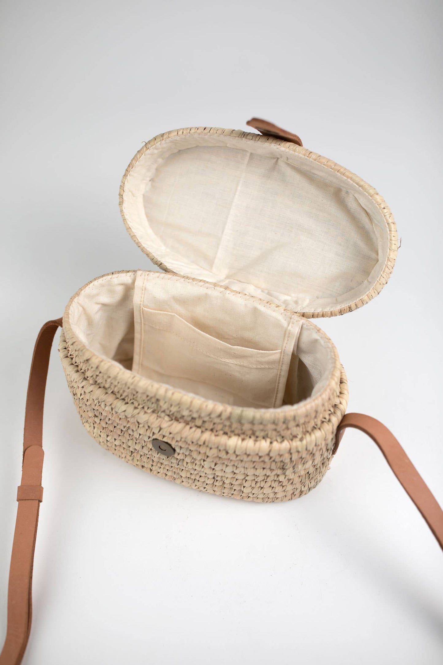 Crossbody Woven Basket Purse