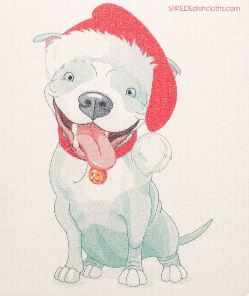 Swedish Dishcloth Christmas Pitbull