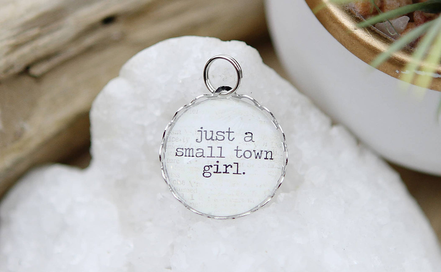 Small Town Girl Round Charm