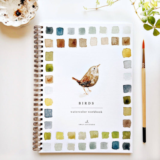 Birds watercolor workbook presale