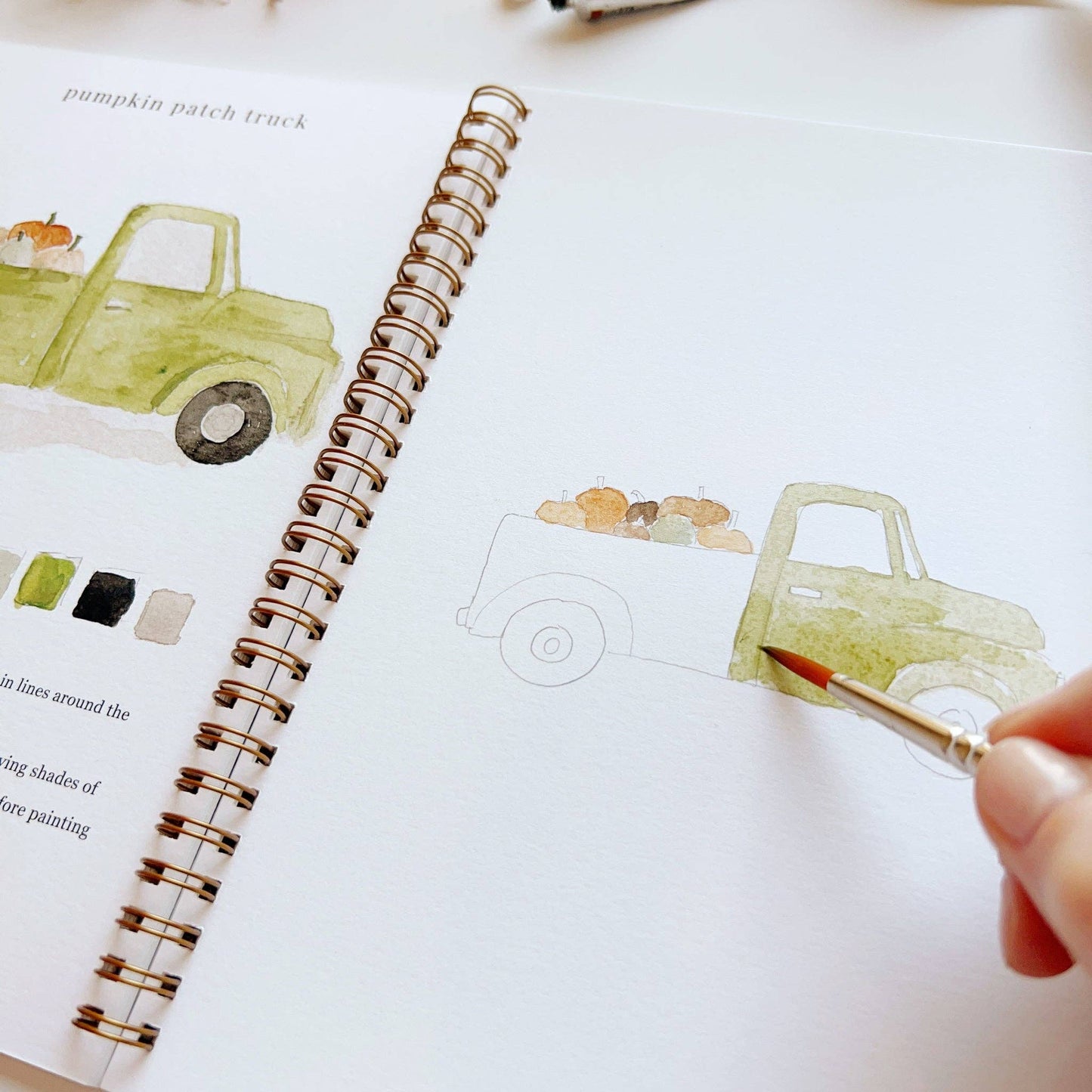 Autumn watercolor workbook presale