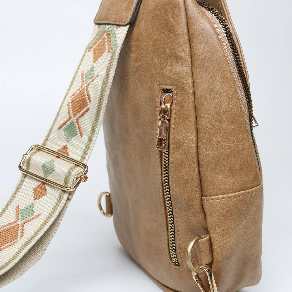 Top Seller! Travel Sling Cross Body Bag | Hailey Sand