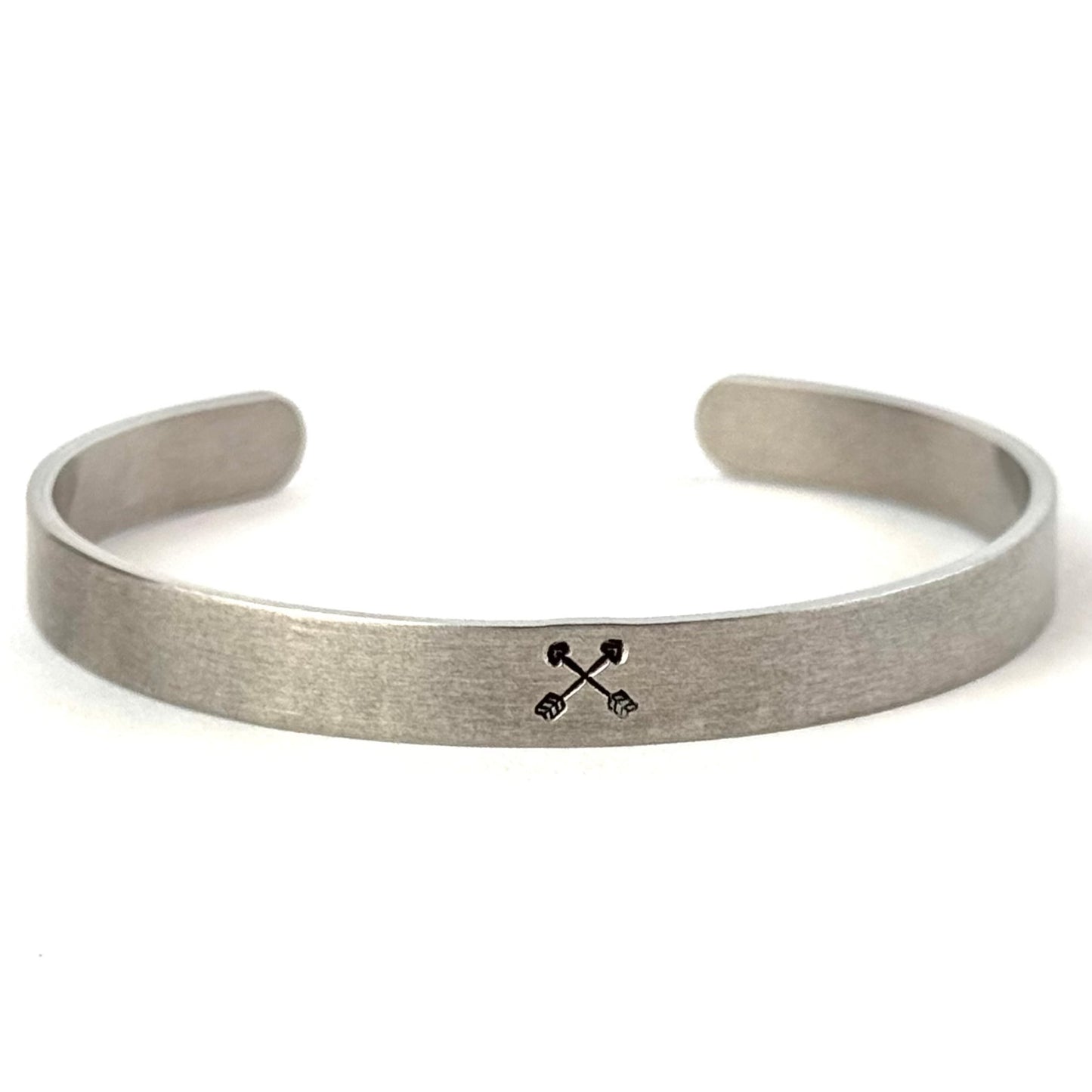 Crossed arrows friendship cuff bracelet