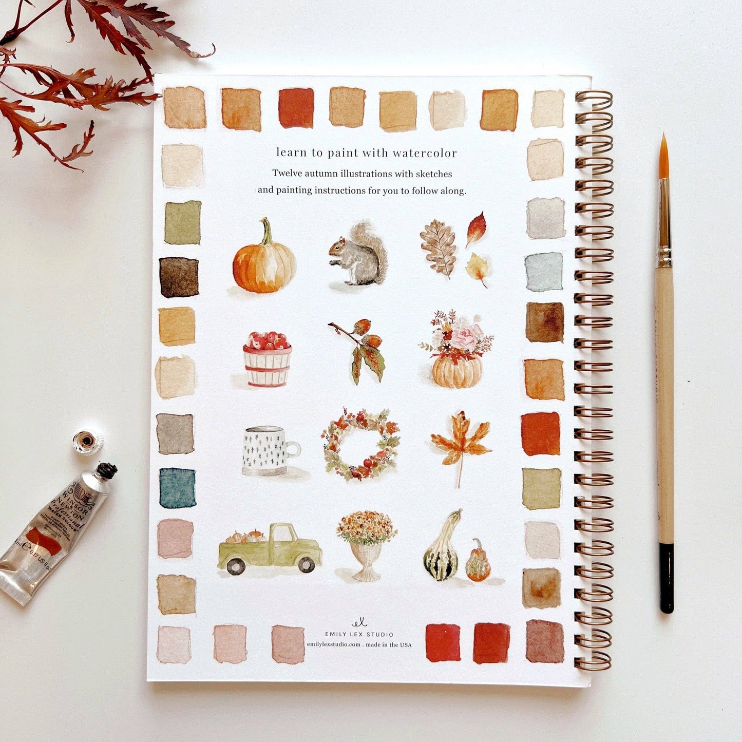 Autumn watercolor workbook presale