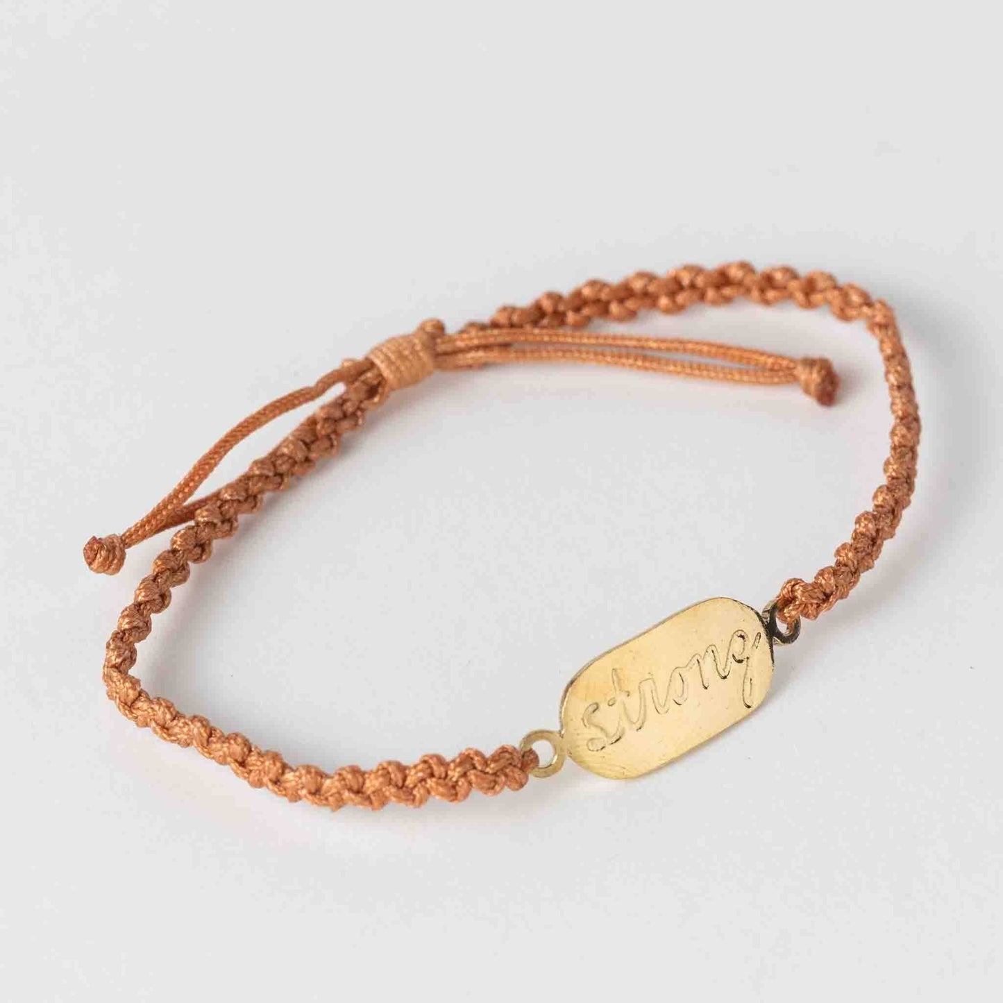 You Are Strong - handcrafted affirmation bracelet