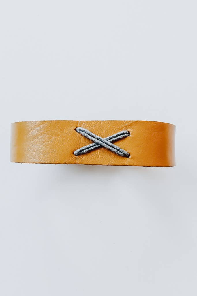 Wisdom leather bracelet