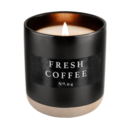 Fresh Coffee 12 oz Soy Candle - Home Decor & Gifts