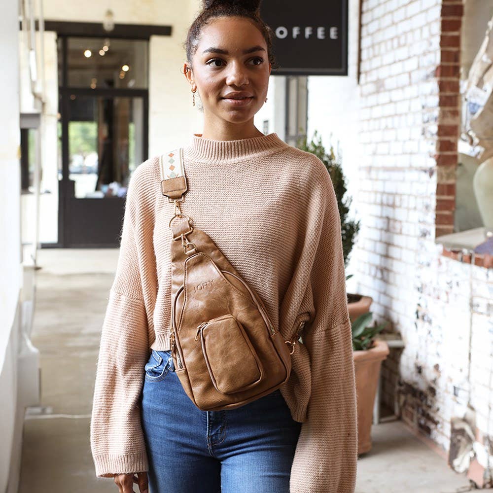 Top Seller! Travel Sling Cross Body Bag | Hailey Sand