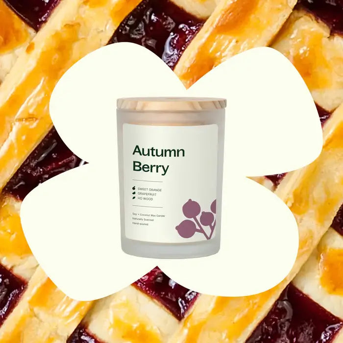 Autumn Berry Naturally Scented Candle 8 oz