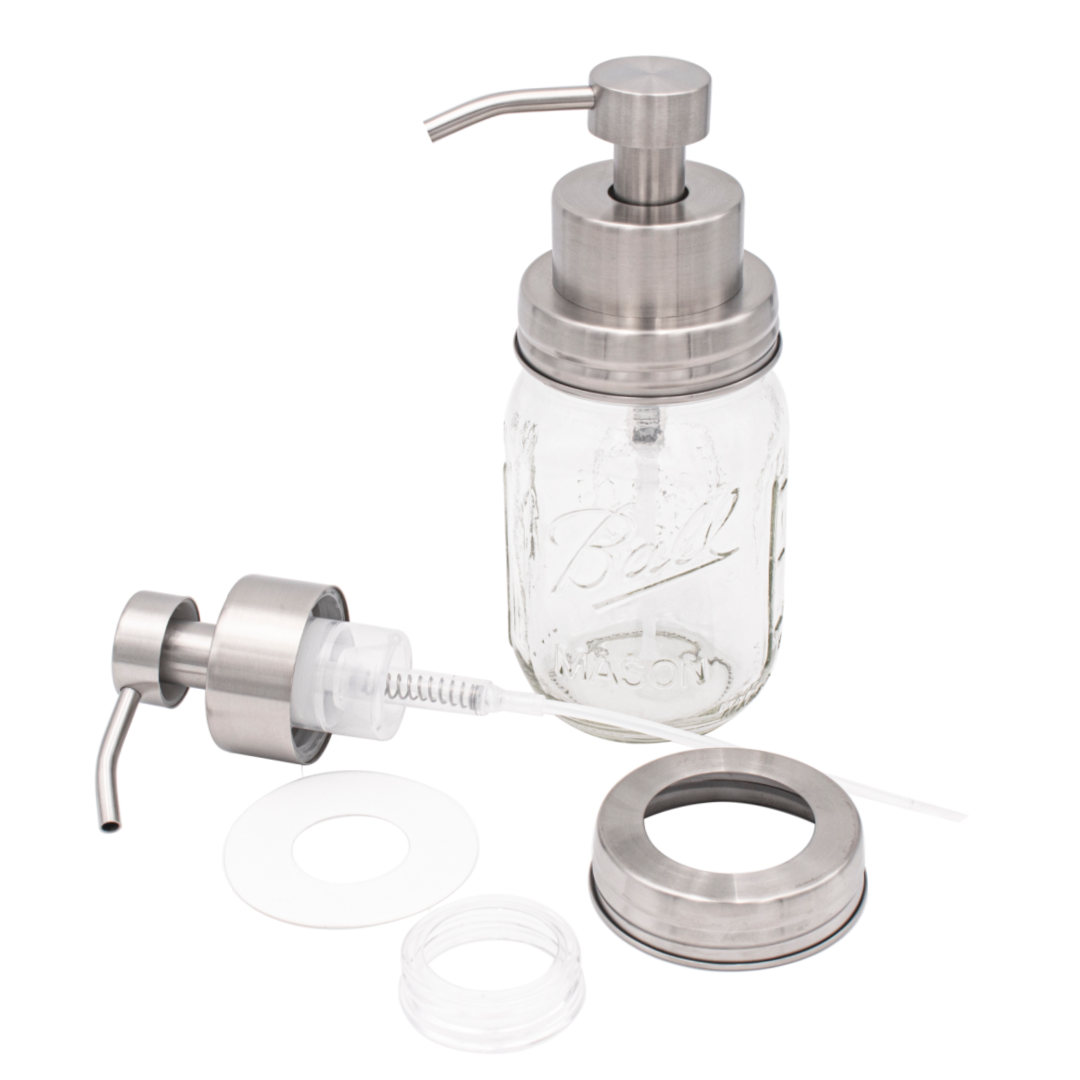 Foaming Soap Pump Dispensers for Regular Mouth Mason Jars