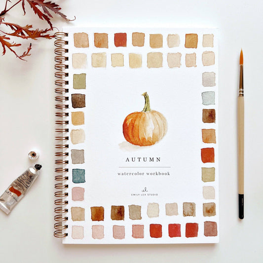 Autumn watercolor workbook presale