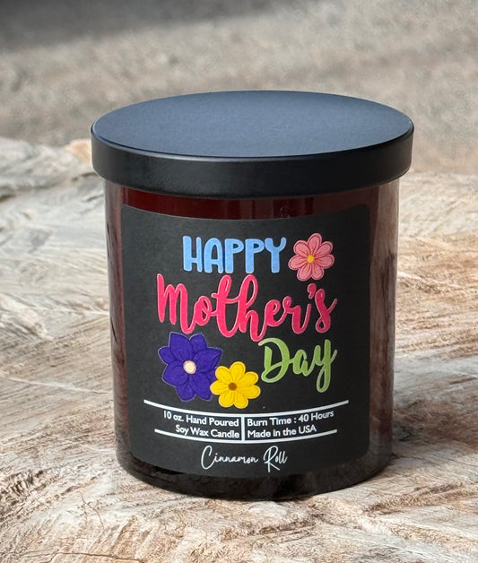 Happy Mother's Day Soy Wax Candle - Spring Decor