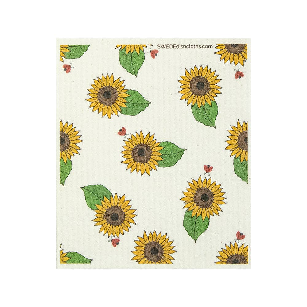 Swedish Dishcloth Ladybug Sunflower