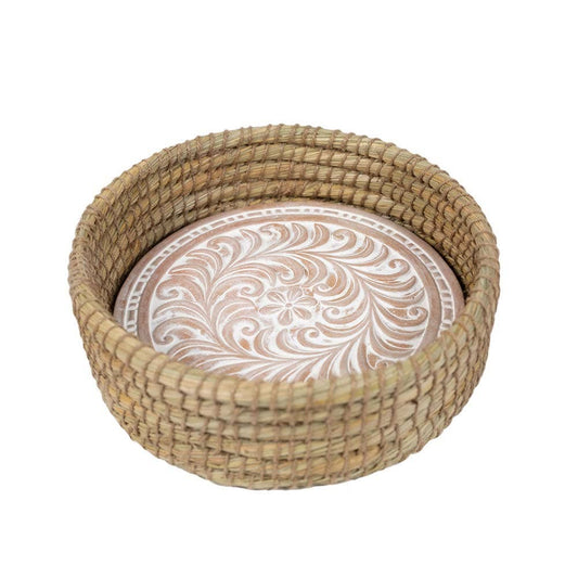 Toasty Round Bread Warming Basket with Terracotta Insert