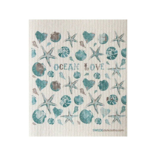 Swedish Dishcloth Ocean Love