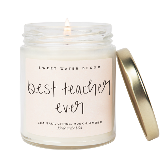 Best Teacher Ever 9 oz Soy Candle