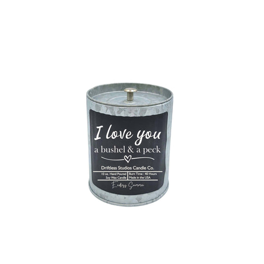 I Love You a bushel & a peck - scented candle