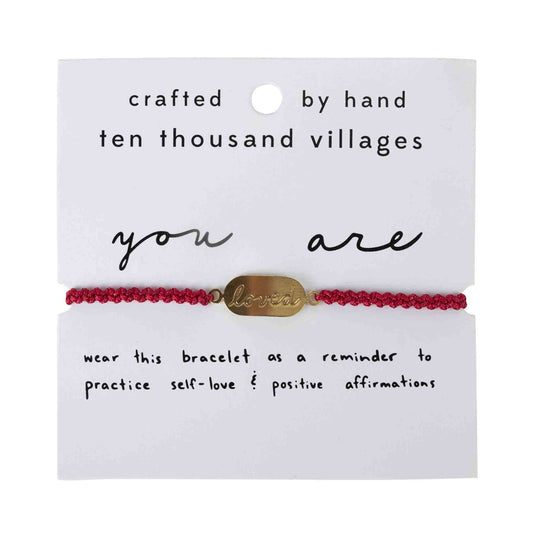 You Are Loved - Handcrafted affirmation bracelet